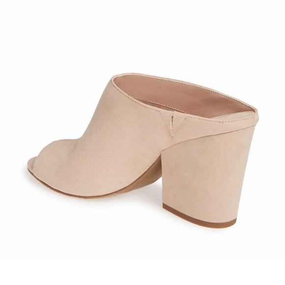 BP. Gretta Mule Sandals Blush Faux Suede 8.5 - Picture 2 of 6